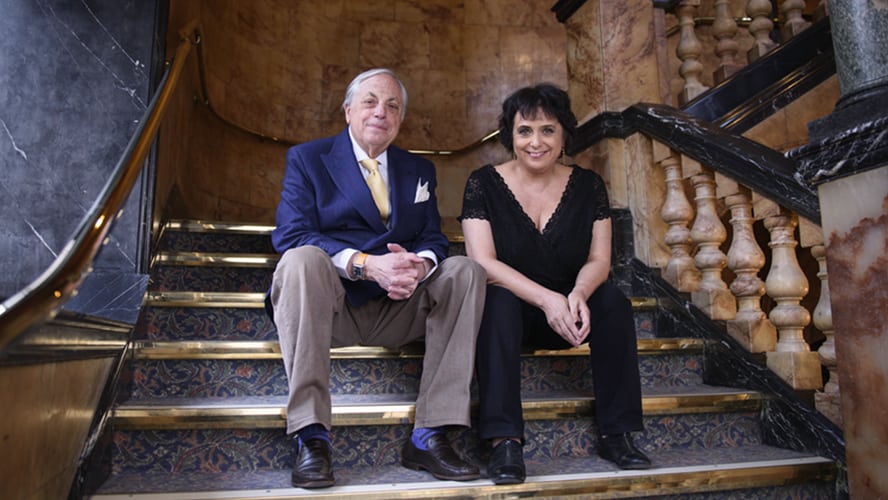 Nica Burns and Max Weitzenhoffer in the Palace Theatre 1