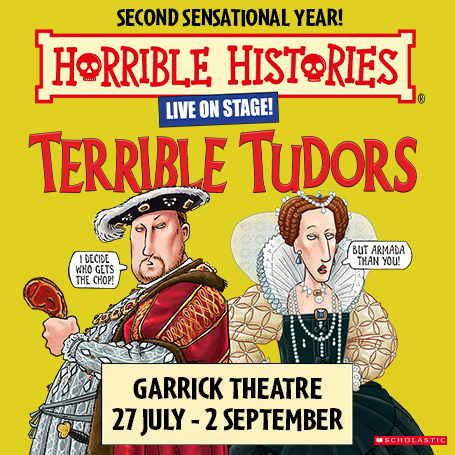 HORRIBLE HISTORIES – TERRIBLE TUDORS poster art